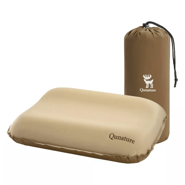 Qunature | Campingkissen – Aufblasbares Kopf- und Strandkissen, kompakt und bequem für Outdoor & Reisen